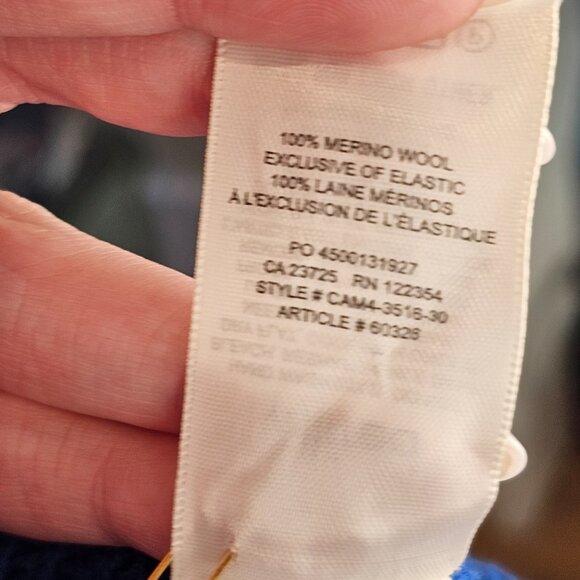 Wilfred Aritzia NWT Sardou Vibrant Blue Scalloped Scoop Cropped Sweater Sz XXS - Picture 7 of 9